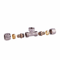 SD FORTE тройник разборной 16*1/2в*16    SF177W161516, фото