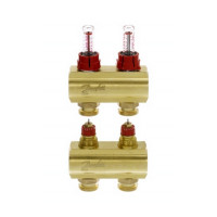 Коллектор с расходомерами Danfoss FHF на 2 выхода (088U0522), фото