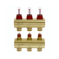 Коллектор с расходомерами Danfoss FHF на 3 выхода (088U0523), фото