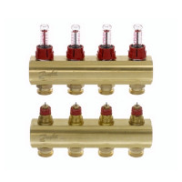 Коллектор с расходомерами Danfoss FHF на 4 выхода (088U0524), фото