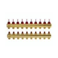 Коллектор с расходомерами Danfoss FHF на 10 выходов (088U0530), фото