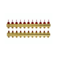 Коллектор с расходомерами Danfoss FHF на 11 выходов (088U0531), фото