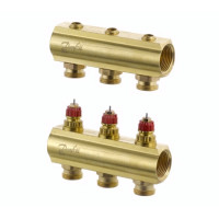 Danfoss Коллектор FHF   3 без расходомеров (088U0503), фото