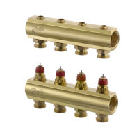 Danfoss Коллектор FHF   4 без расходомеров (088U0504), фото