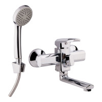 Змішувач для ванни Sofi 006 з поворотним виливом (з душовим гарнітуром) (k35) (13 33 006-1) Chrome Lidz, фото