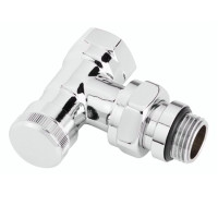 Danfoss Кран радиат. угловой низ хром RLV-CX 1/2 (003L0273), фото