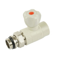 Кран Радиат. Шаров.  20*1/2 прямой (Thermo Alliance), фото