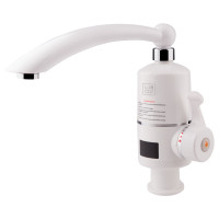 Проточний кран-водонагрівач кухонний для кухні Lidz (WHI) 0057, фото