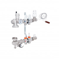 Колекторна група Icma 3/4" 2 виходи, з витратоміром №A3K013, фото