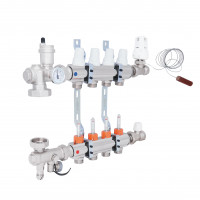 Колекторна група Icma 3/4" 4 виходи, з витратоміром №A3K013, фото