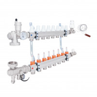 Колекторна група Icma 3/4" 8 виходів, з витратоміром №A3K013, фото