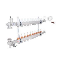Колекторна група Icma 3/4" 10 виходів, з витратоміром №A3K013, фото