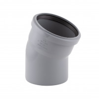 Коліно з поліпр. (30) 50х50 (1 гумка) д/каналіз. труб TA Sewage, фото