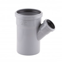 Трійник з поліпроп. (45) 110х50х110 (1+1 гумки) д/каналіз. труб TA Sewage, фото