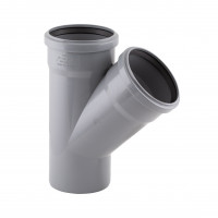Трійник з поліпроп. (45) 110х110х110 (2 гумки) д/каналіз. труб TA Sewage, фото