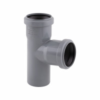 Трійник з поліпроп. (90) 50х50х50 (2 гумки) д/каналіз. труб TA Sewage, фото