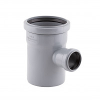 Трійник з поліпроп. (90) 110х50х110 (1+1 гумки) д/каналіз. труб TA Sewage, фото