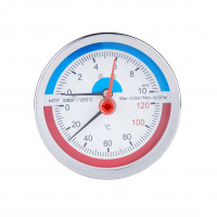 Термоманометр SD Plus 80 мм 1/2", заднє підключення SD17310B, фото