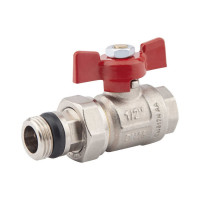 Кран-американка прямий з антипротіканням 1/2" PN50 ICMA №348, фото