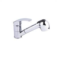 Змішувач для кухні Mars 011 з висувним виливом (k40) (81 011) Chrome Lidz, фото