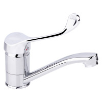 Змішувач для раковини Watt 002M з поворотним виливом (k40) (83 002M) Chrome Lidz, фото