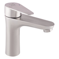 Змішувач для раковини Vida 001F (k35) (09 35 001F) Nickel Lidz, фото