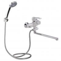 Змішувач для ванни Anny 005C2 з поворотним виливом (з душовим гарнітуром) (k40) (41 86 005C-2) Chrome Lidz, фото