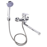 Змішувач для ванни Anny 005 з поворотним виливом (з душовим гарнітуром) (k40) (41 86 005B-1) Chrome Lidz, фото