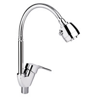 Змішувач для кухні Agata 008F4 з гнучким виливом (k40) (44 80 008F-4) Chrome Lidz, фото