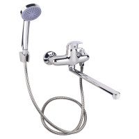 Змішувач для ванни Tani 0051 з поворотним виливом (з душовим гарнітуром) (k40) (43 79 005-1) Chrome Lidz, фото