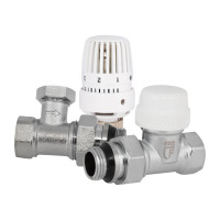 Комплект термостатичний SD Forte 1/2" для радіатора прямий, фото