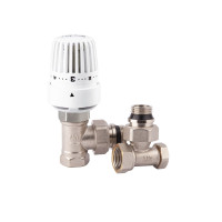 Комплект термостатичний SD Forte 1/2" для радіатора кутовий, фото