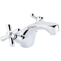 Змішувач для раковини Dominox 161 двохвентильний (15 161) Chrome Lidz, фото