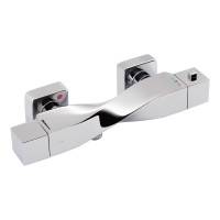 Змішувач для душу Qtap Zkrouceny термостатичний QTZKR40T105C Chrome, фото