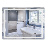 Дзеркало Qtap Mideya з антизапотіванням (DC-B902-1) 800х600 QT2078B9021W, фото