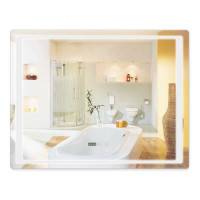 Дзеркало Qtap Mideya з антизапотіванням (DC-F902-2) 900х700 QT2078F9022W, фото