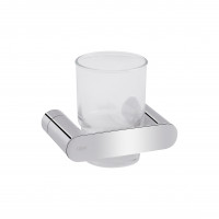 Склянка з тримачем Qtap Scorpio настінна QTSTK6102103C Chrome (Sklenka), фото