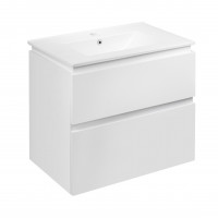 Комплект Qtap Albatross 710х725х460 White тумба підвісна + раковина урізна  QT0172TP700D3070CW, фото