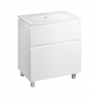 Комплект Qtap Albatross 810х825х460 White тумба підлогова +  раковина урізна  QT0171TN800D3080CW, фото