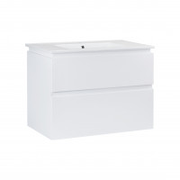 Комплект Qtap Albatross 810х725х460 White тумба підвісна + раковина урізна QT0172TP800D3080CW, фото