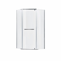 Душова кабіна Lidz Dozorca SC90x90.CRM.LOW.TR, скло прозоре 6 мм без піддона, фото