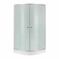 Набор Lidz душевая кабина Latwa SC90x90.SAT.LOW.FR, стекло Frost 4 мм + поддон Kupala, фото