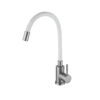 Змішувач для кухні Lidz Aria 04R-WFS з гнучким виливом, фото