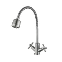 Змішувач Wind для кухні 13R-SFS, U-подібний гнучкий букс керамічний Lidz, фото