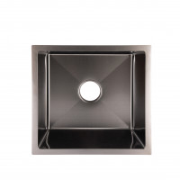 Мийка для кухні інтегрована Lidz Handmade H4745B (LDH4745BPVD43618) Brushed Black PVD 3,0/0,8 мм, фото