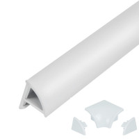 Набір декоративні планки для піддону та ванни (2x2м) + з'єднання + 2 ковпачки Qtap WCS012, фото