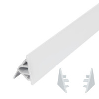 Набір декоративні планки для піддону та ванни (2x1м) + 2 ковпачки Qtap WCS021, фото