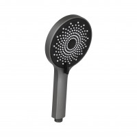 Qtap Rucni Лійка для ручного душу 120 мм округла QTRUCA120R3GRP Graphite, фото