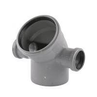 Відвід (коліно) 2P (LR) 110/110/45+2*50/90 (ліве+праве) TA Sewage, фото