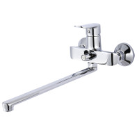 Змішувач для ванни Lidz Wieza 005 з поворотним виливом (з душовим гарнітуром) (k35) LDWIE005CRM45411 Chrome, фото